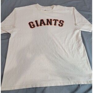 San Francisco Giants Majestic Men’s XL T-Shirt White MLB Tee 100% Cotton